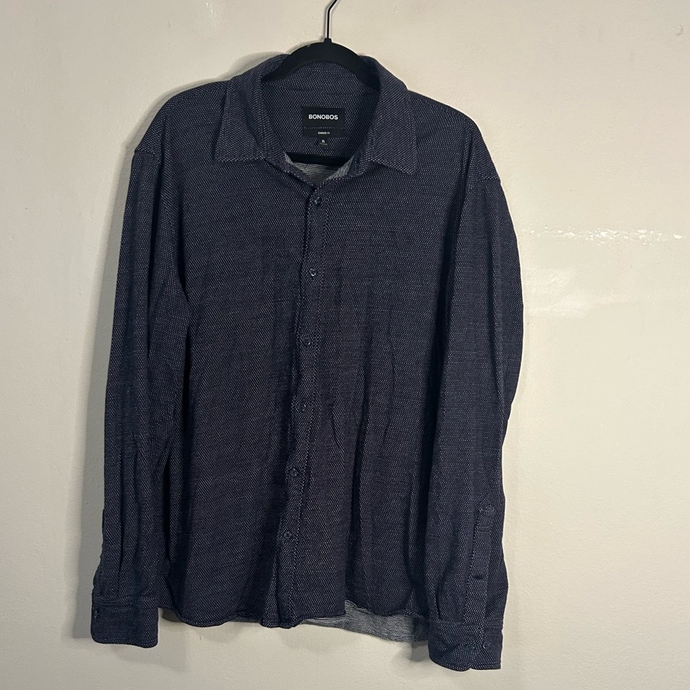 Bonobos Navy Cotton Standard Fit Button Down